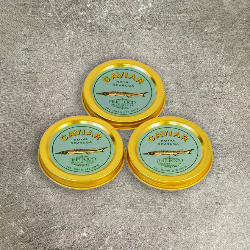 Royal Sevruga Caviar Taster Pot Set, 3 x 10g