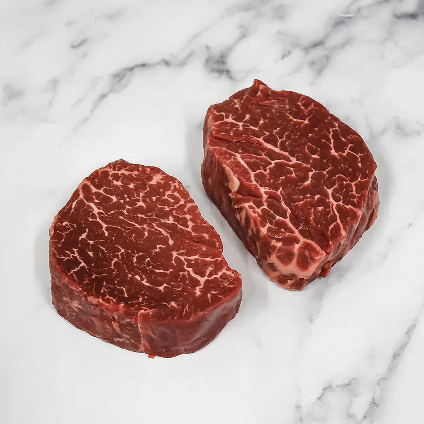 Wagyu Beef Fillet Steaks BMS 6-7, Frozen, 2 x +/-150g